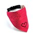Red Spotty Heart Neckerchief - Medium