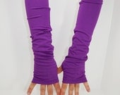 Arm Warmers in Purple Crocus - Sleeves - Fingerless Gloves