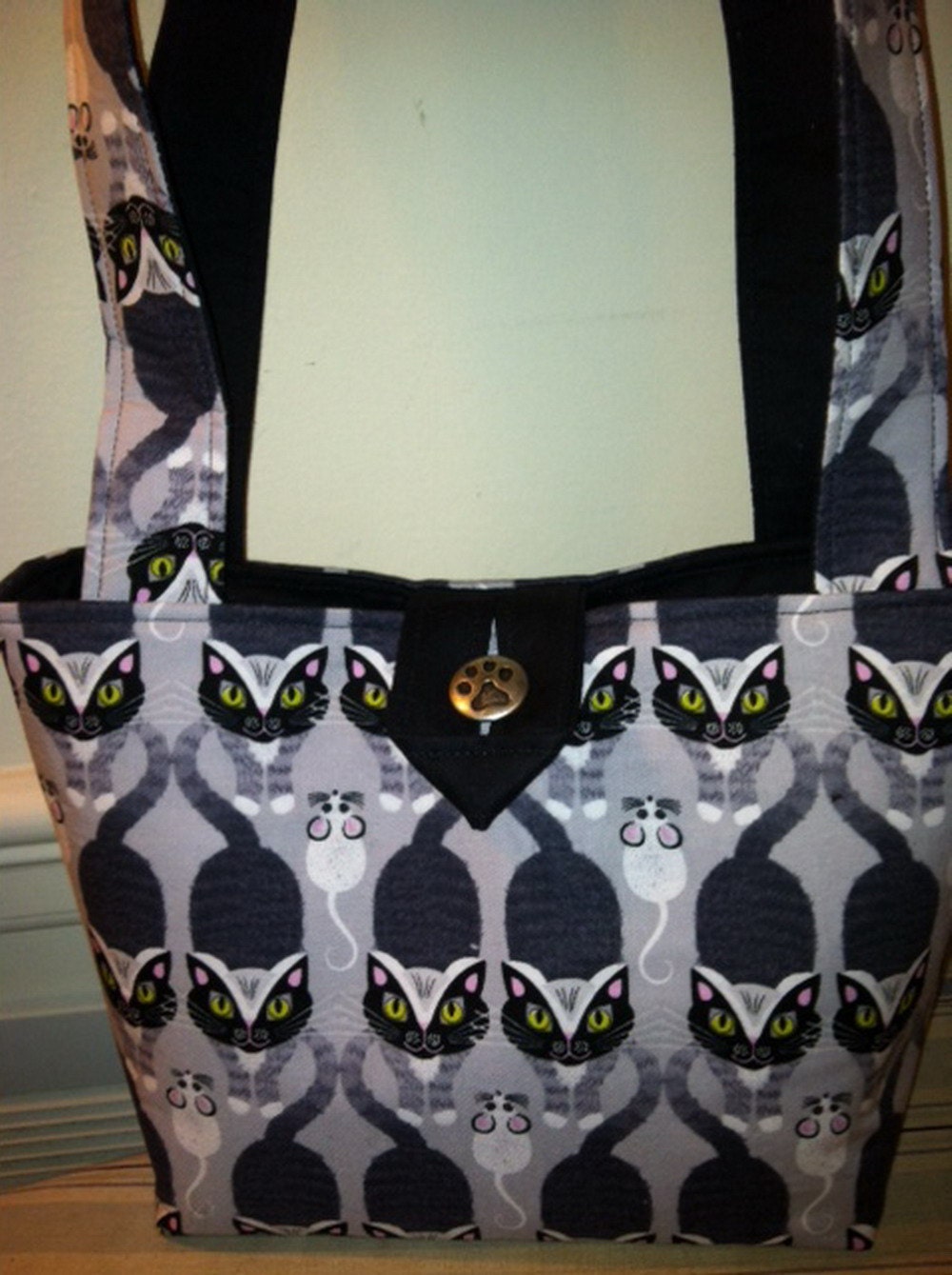 Small Totebag Shoulder Purse Kerri Style Cats N Mice