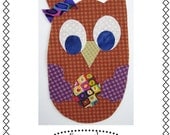 Applique Template in Downloadable Format - Screech Owl