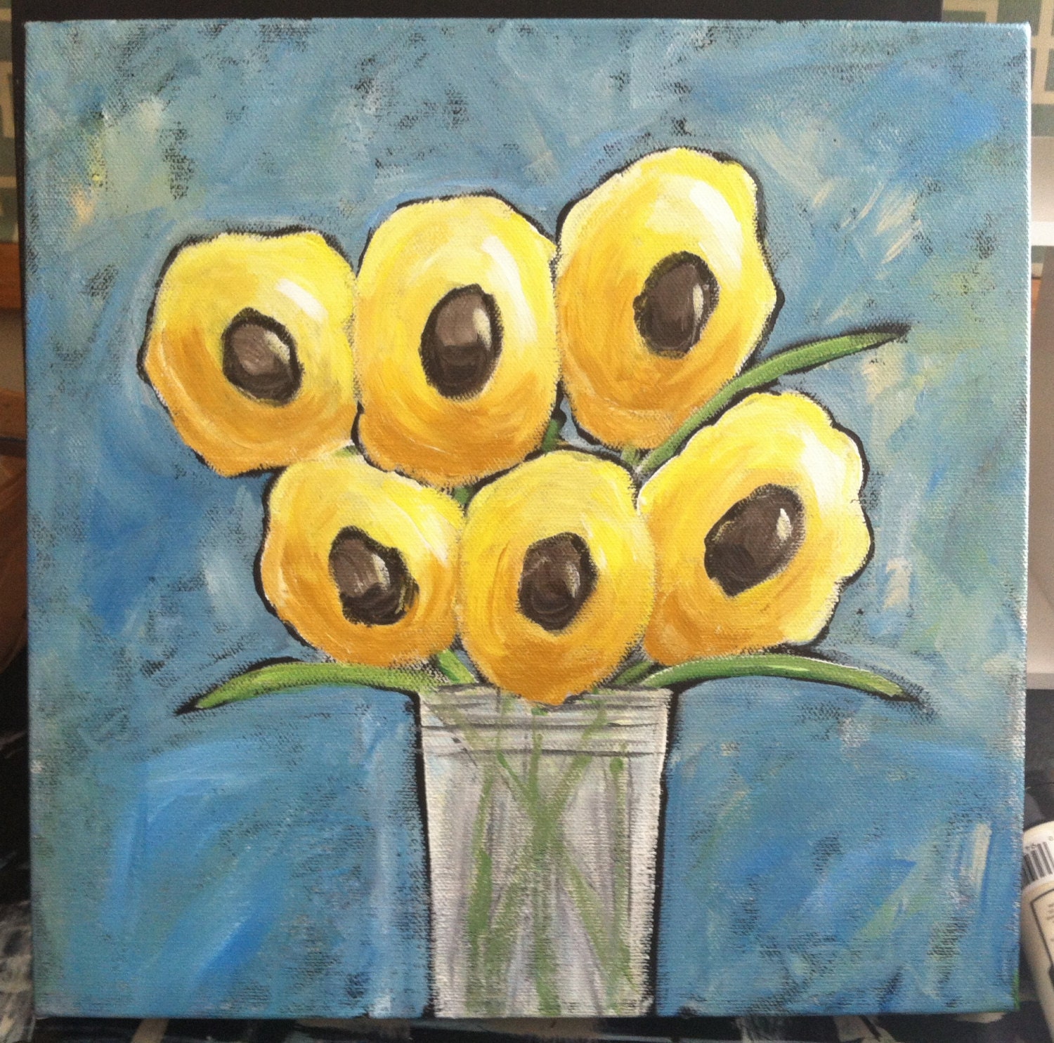 Black Eyed Susans original painting
