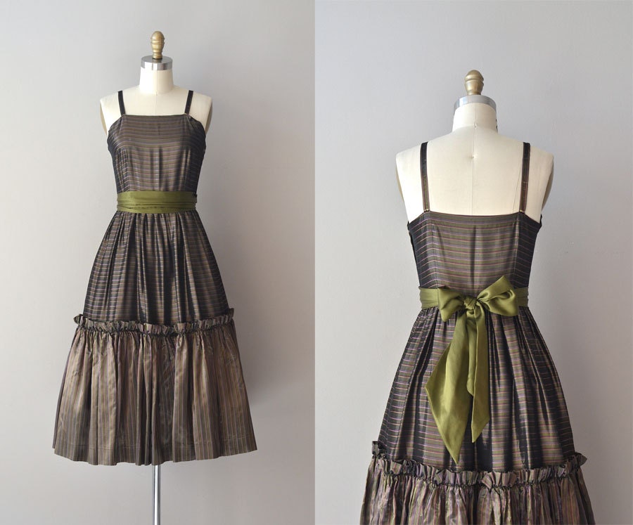 vintage 50s dress / 1950s dress / Ma Belle Amie dress