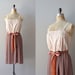 vintage 70s dress / chiffon 1970s dress / Nostalgic Remembrance dress
