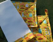 Pot Holders Towel Set Sunny Yellow