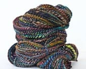 Wildling 224 yards Wool Yarn Hand Dyed, Merino Blend Handspun Plyed- Art Yarn