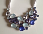 Ocean Rhinestone Bib Necklace 