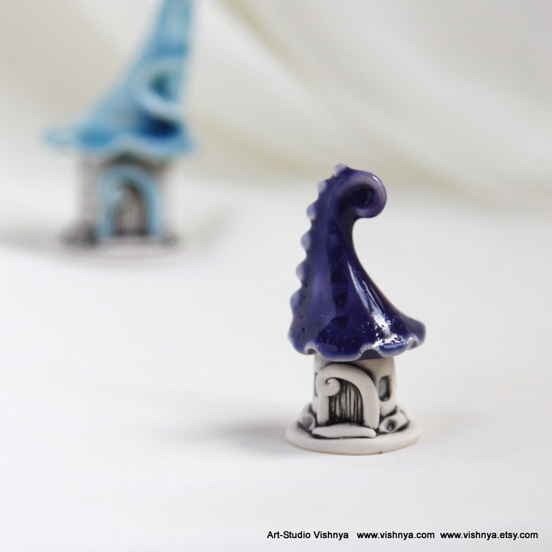 Purple lavender Summer House of tiny fairies by studio Vishnya