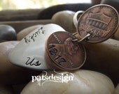Lucky Us PICK Keychain with 2 PENNIES