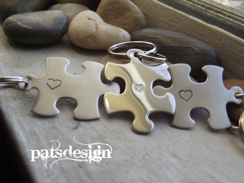 We are Complete, Best friends puzzle pieces, Family puzzle keychains  You get 3 puzzle pieces