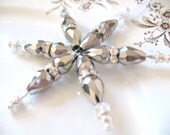 Sale Vintage Glass Snowflake Ornament