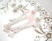 Vintage Pearl Flower Earrings - Spring blossoms