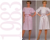 1980s Dress Vintage Pattern - McCalls 8510 - Womens Dress Pattern - 38 Bust Sewing Pattern - Uncut, FF