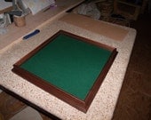 Soild Walnut Shadow Box / Glass Front/easy access from back