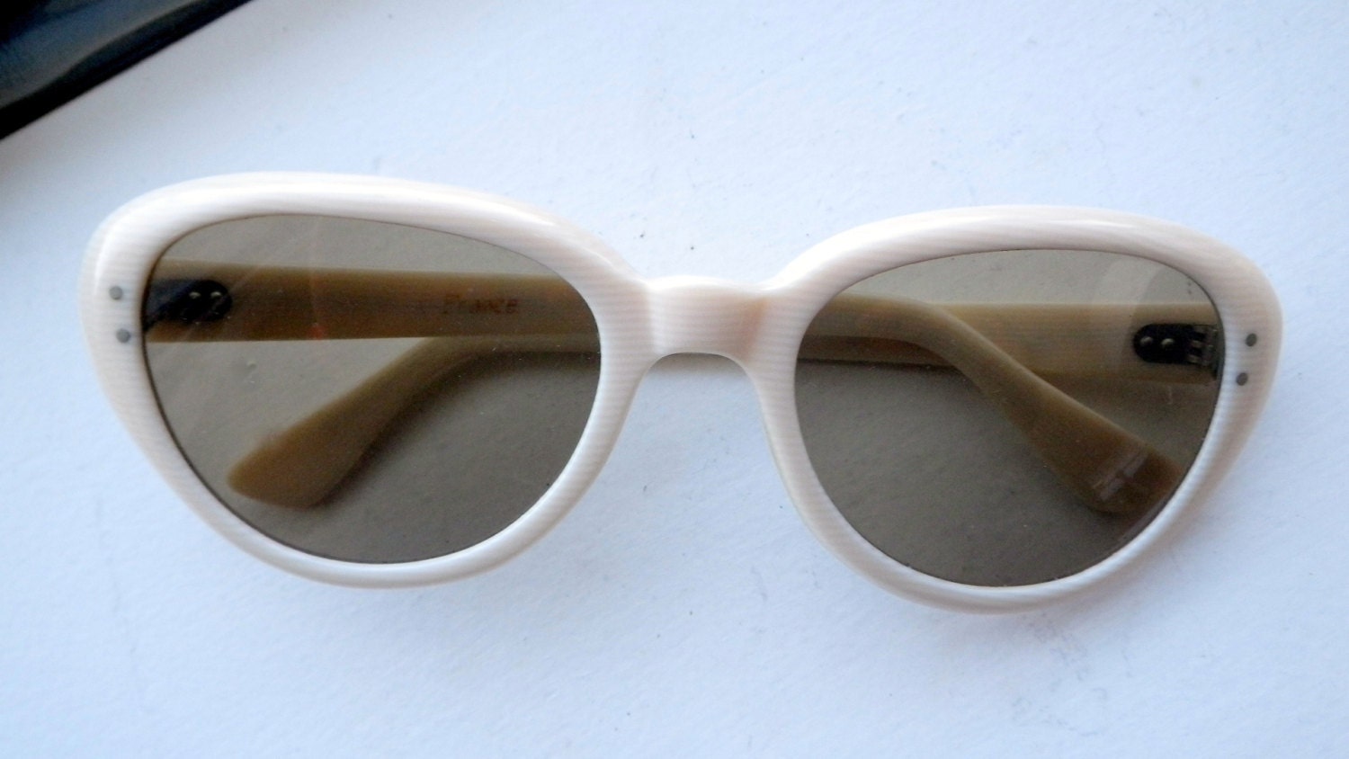 Vintage Sunglasses - Celebrity - French Ivory - 1960s -