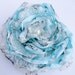 Wedding Hair Flower, Tea Stained Baby Blue Flower Accessory, Maternity Sash