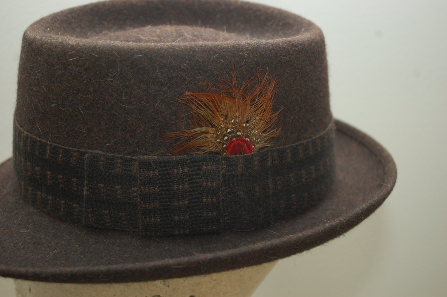Vintage RESISTOL mens pork pie hat Sz. 6 7/8 1950's