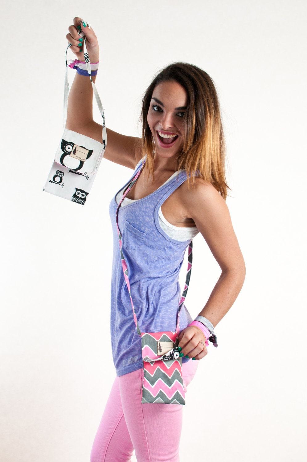 Flipped Bird Tiny Revesible bag. Perfect for walks, bike rides, festivals, bar hopping