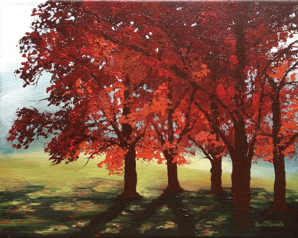 Morning in the Park - Original Acrylic Painting