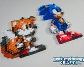 Sonic the Hedgehog and Miles Tails Prower Triple Trouble Perler Bead Sprite Set