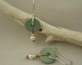Sea Foam Ceramic with Pearls