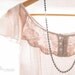 Fine Art Photograph. Lace and Pearls. Sheer Romantic Pink Dress. Home Decor. 5x7 Print