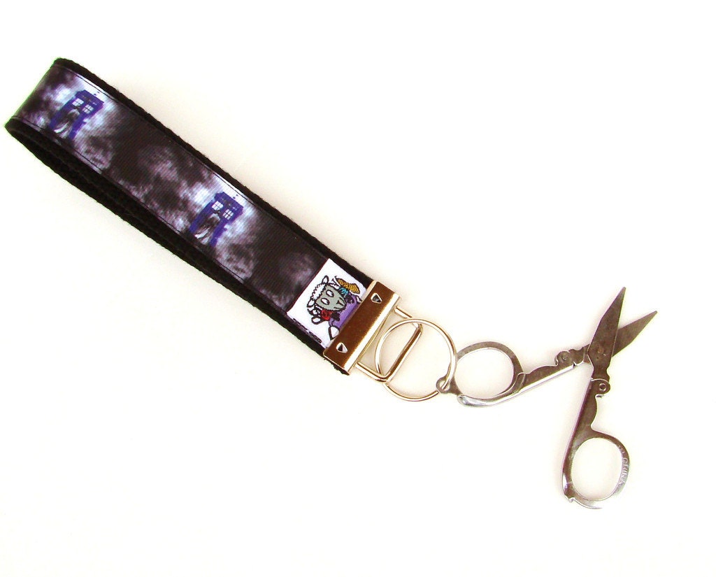 Travel Scissor Key Fob Key Lanyard Chain - Doctor Who