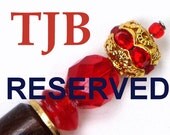 RESERVED for RUBY - Beaded Scissor Fob, Lavender Counting Pins Set, Cross Stitch, Needlepoint, TJBdesigns