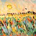 Sun Painting with cornfields by Russ Potak