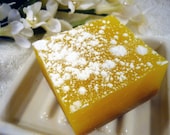 Lemon Square Soap with Sugar Crust - One Bar