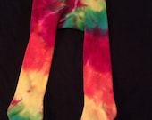 Rainbow Tie Dyed  Bright and Beautiful Baby and Toddler Tights Choose Your Size