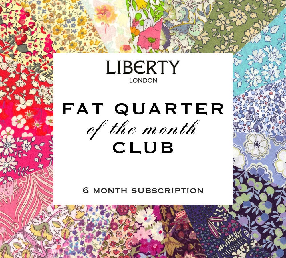 Subscription : Liberty Fabric Fat Quarter of the Month Club Rainbow