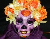 Day of the Dead Mask Wedding Skull Purple Lavender Dia de Los Muertos