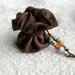 The Little Thought Pouch No.3 - Handbound Wearable Book, Reclaimed Brown Leather, Tea Stained Pages, Tiny Leather Pouch, OOAK