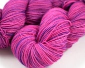 Merino Sock "Rave" Hot Pink, Purple