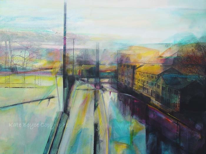 SALE ITEM - Bridge Mill Weir. ( Limited Edition Print - Size 2 )