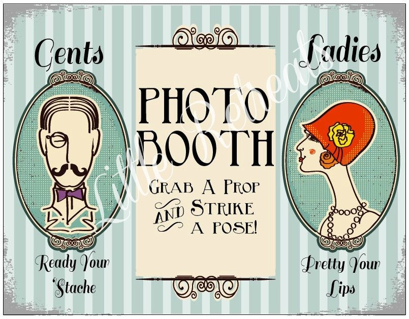 INSTANT Download. DIY PDF. Photo Booth Sign. Photo Booth Prop. Photobooth Prop. Photo Booth.Vintage Retr0