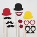 Circus Photo Booth Props - 11 piece set - Birthdays, Weddings, Parties - Photobooth Props