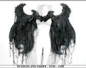 Dark Deception... Wings in Black with Deconstructed Scales