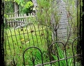 Printable gravestone graveyard photographic print  8x10 10x10 16x20 11x14 20x30
