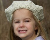 Permission to Sell Finished Item CROCHET PATTERN PDF Crocheted Hat - Queen Asha Beret Pattern 044