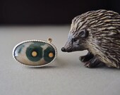 Ocean Jasper, Jasper Ring, Fabricated, Sterling Silver, 14kt Gold, Green, Gold
