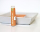 Sweet Orange All Natural Lip Balm. Organic Lip Chap. One Tube. Local Beeswax.