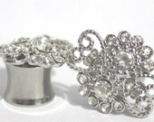 Funky Crystal Plugs 0 00 Gauge 7/16" 8mm 10mm 11mm 0G 00G