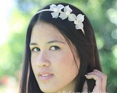 wedding hair accessories, vintage flower headband, wedding headpiece