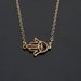 Hamsa Evil Eye Necklace in Gold