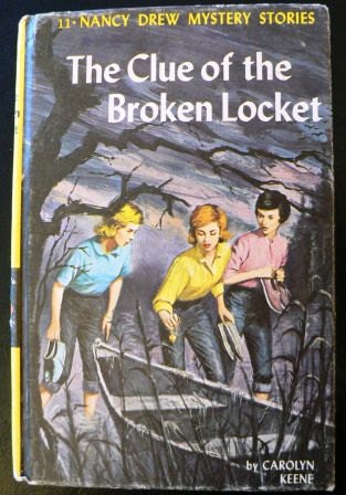 vintage childrens book... NANCY DREW the CLUE of the Broken Locket No11 c1965 hardcover Book ...