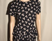 Vintage polka dot bow dress