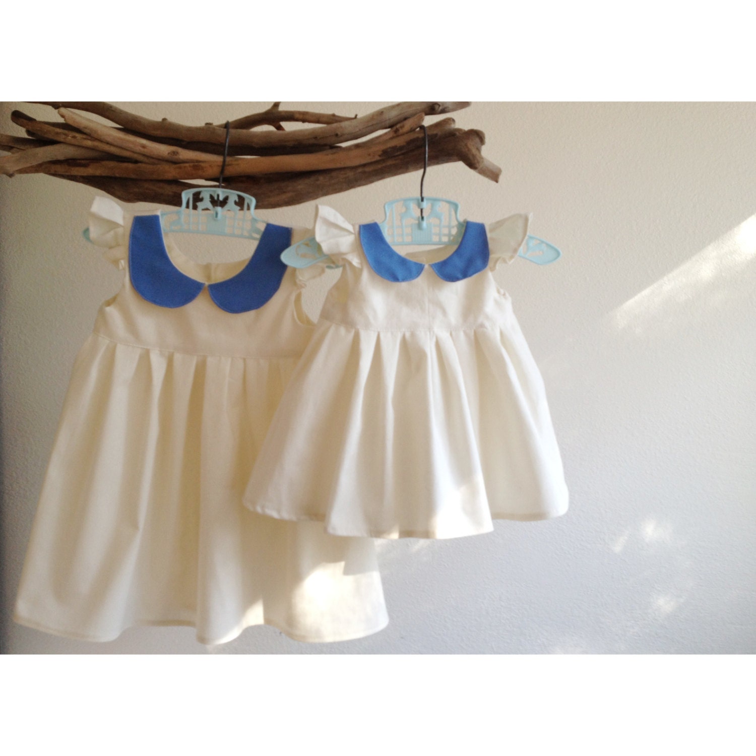 Baby Girl Dress matching Organic sibling outfits -set of 2