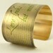 A Midsummer Night's Dream by Shakespeare Love Looks With The Mind Brass Cuff