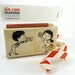 Tin Can Telephone Wooden Rubber Stamp Set - for scrapbooking, card making, personalization